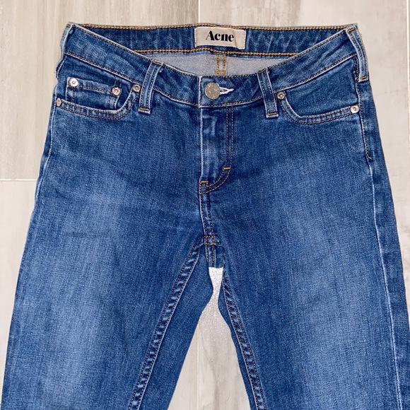 Acne Studios Kex Marine Skinny Raw Hem Stretch Jean, 25x30, EUC, $310 MSRP - Picture 11 of 12